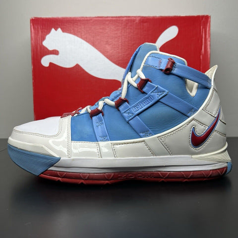 Size 9.5 - Nike Zoom LeBron 3 Houston Oilers