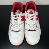 Size 10.5 - New Balance 550 White Team Red