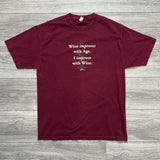 Size L - Wine Improves With Age Vintage T-Shirt