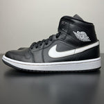 Size 9.5W/8M - Jordan 1 Mid Black White - Brokeboy Shop LLC