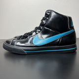 Size 11 - Nike Sweet Classic High Patent Black Turquiose