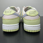 Size 6.5W/5M - Nike Dunk Low Ghost/Light Soft Pink/Lime Ice/White